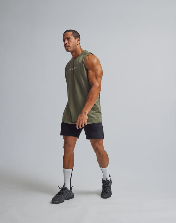 CRONOS LOGO TANKTOP【KHAKI】