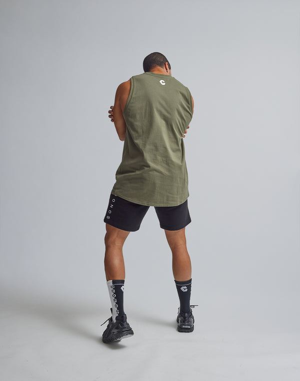 CRONOS LOGO TANKTOP【KHAKI】