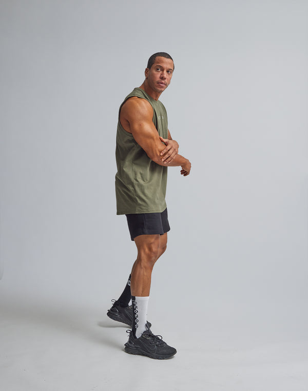 CRONOS LOGO TANKTOP【KHAKI】