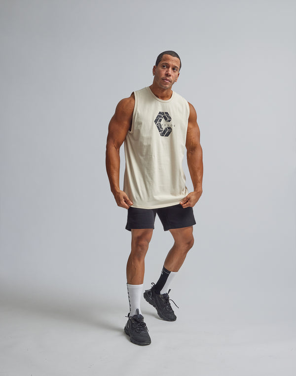 CRONOS SIGNATURE LOGO TANKTOP【CREAM】
