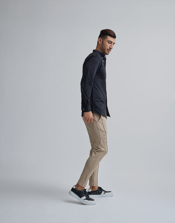 CRONOS BLACK BUTTON DOWN SHIRT