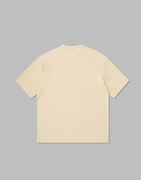 CRONOS 刺繡 BOXLOGO BAMBOOPILE T 卹 [蛋殼色]