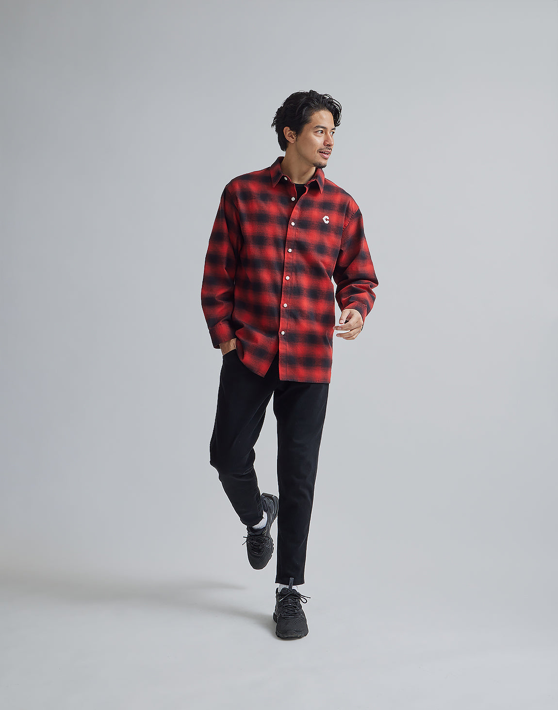 CRONOS BLACK FLANNEL SHIRTS – クロノス CRONOS Official Store