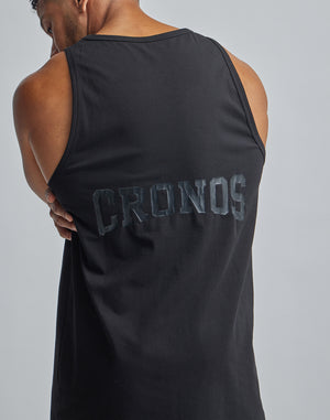 CRONOS BACK LOGO TANKTOP【CHARCOAL】