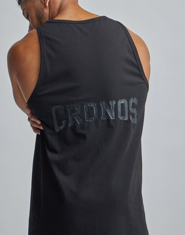 CRONOS BACK LOGO TANKTOP【CHARCOAL】