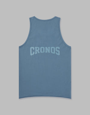 CRONOS BACK LOGO TANKTOP【BLUEGRAY】