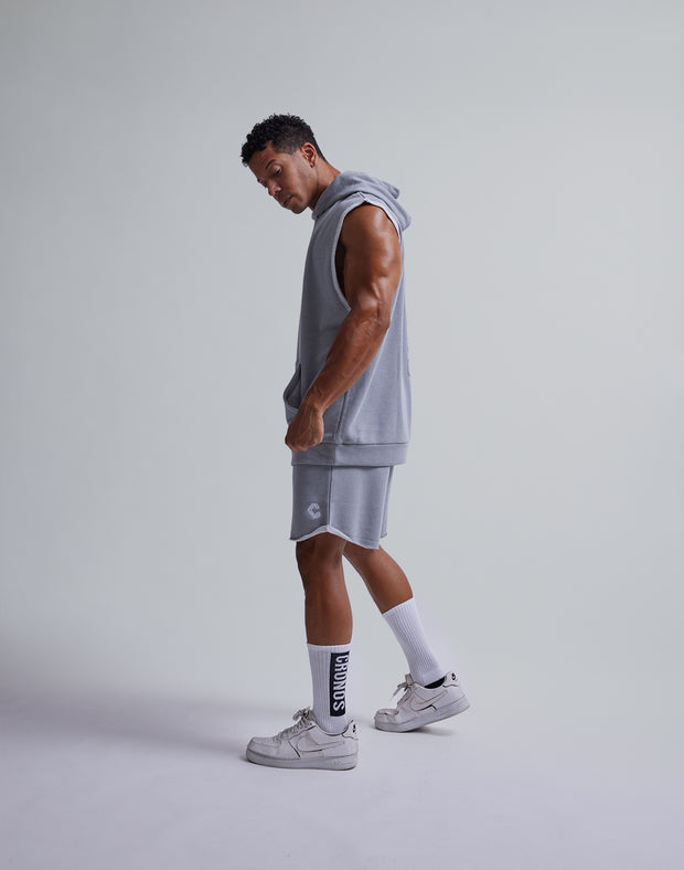 CRONOS DRYMASTER ® SLEEVELESS HOODIE【T.GRAY】