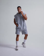 CRONOS DRYMASTER ® SLEEVELESS HOODIE【T.GRAY】