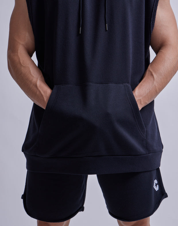 CRONOS DRYMASTER ® SLEEVELESS HOODIE【T.GRAY】