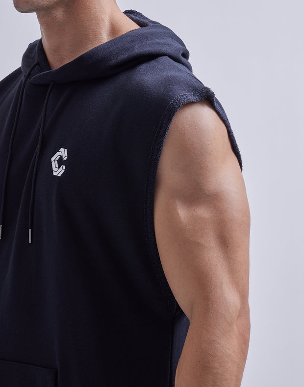 CRONOS DRYMASTER ® SLEEVELESS HOODIE【T.GRAY】