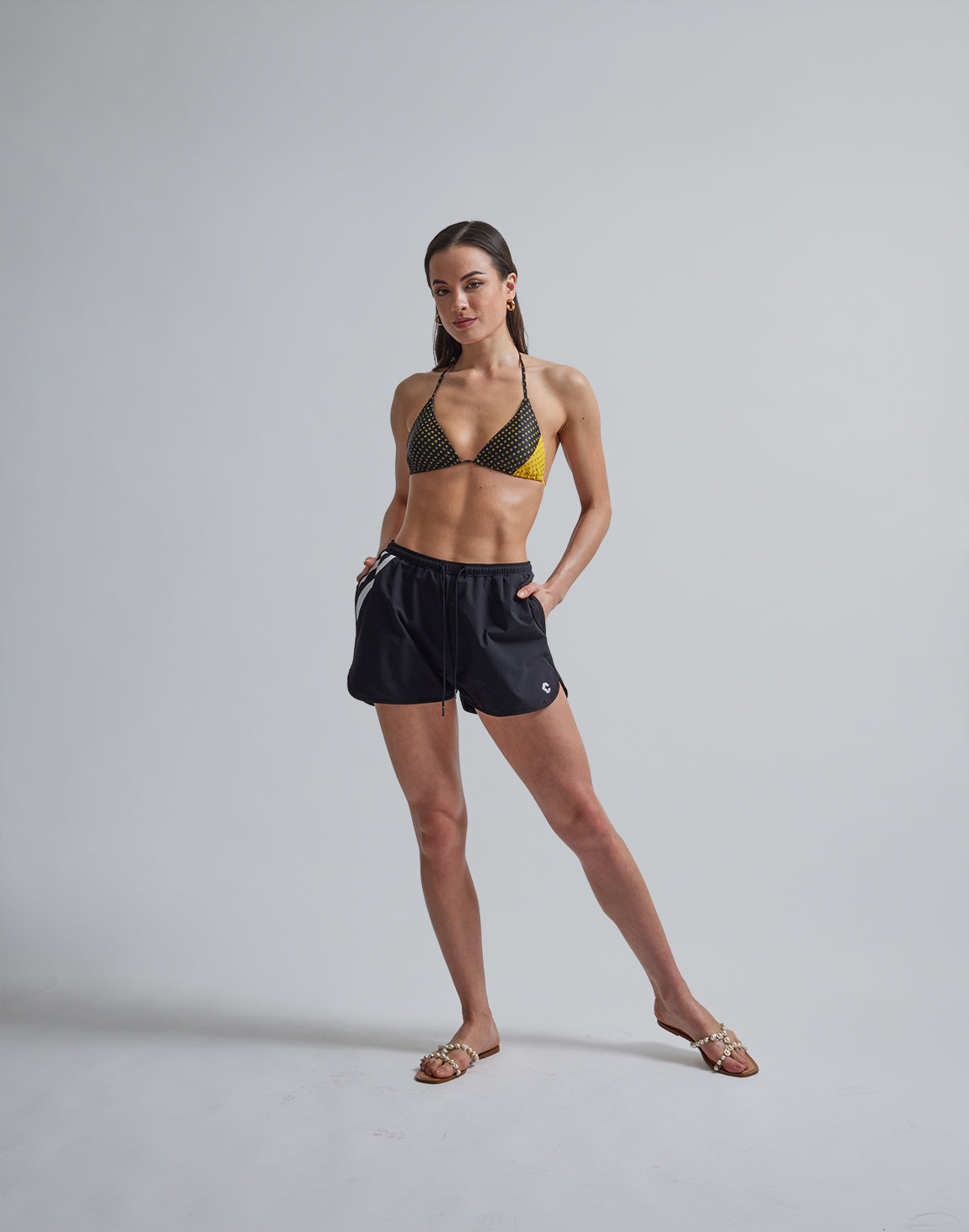 CRONOS WOMEN NEW MONOGRAM BIKINI【BLACK×YELLOW】 – クロノス
