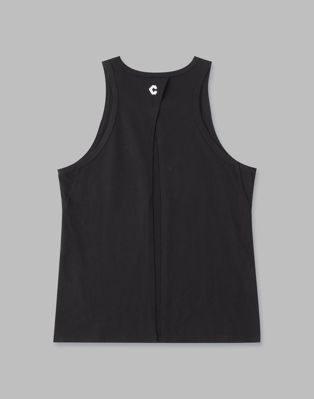 CRONOS WOMEN 2WAY TANKTOP【BLACK】
