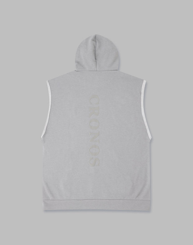 CRONOS DRYMASTER ® SLEEVELESS HOODIE【T.GRAY】
