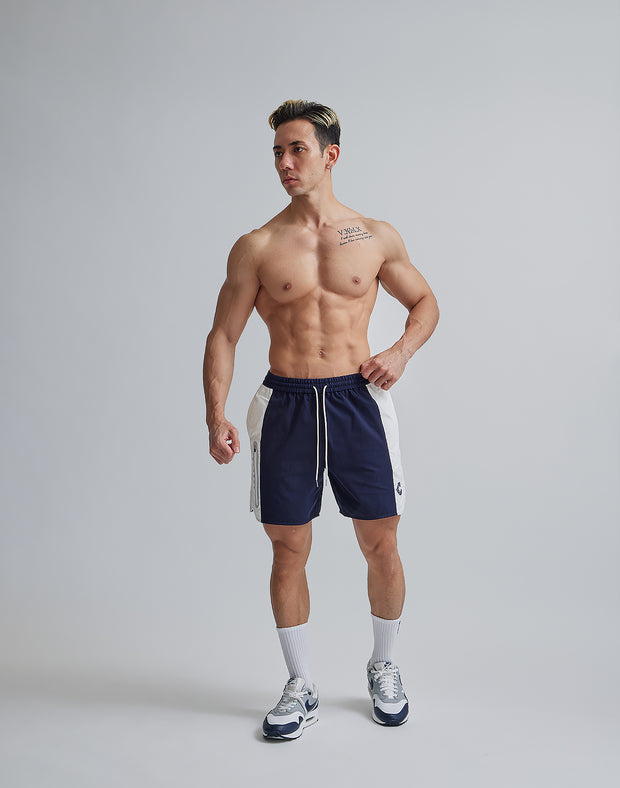 CRONOS SIDE LINE STRETCH SHORTS【NAVY】