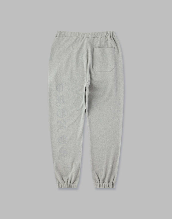 CRONOS BLACK LETTER LOGO SWEAT LONGPANTS【GRAY】
