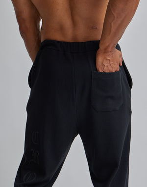 CRONOS BLACK LETTER LOGO SWEAT LONGPANTS【GRAY】