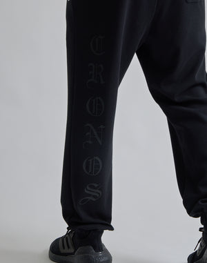 CRONOS BLACK LETTER LOGO SWEAT LONGPANTS【GRAY】