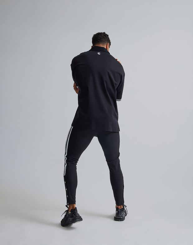 CRONOS ACTIVE OVERSIZE POLO【BLACK】