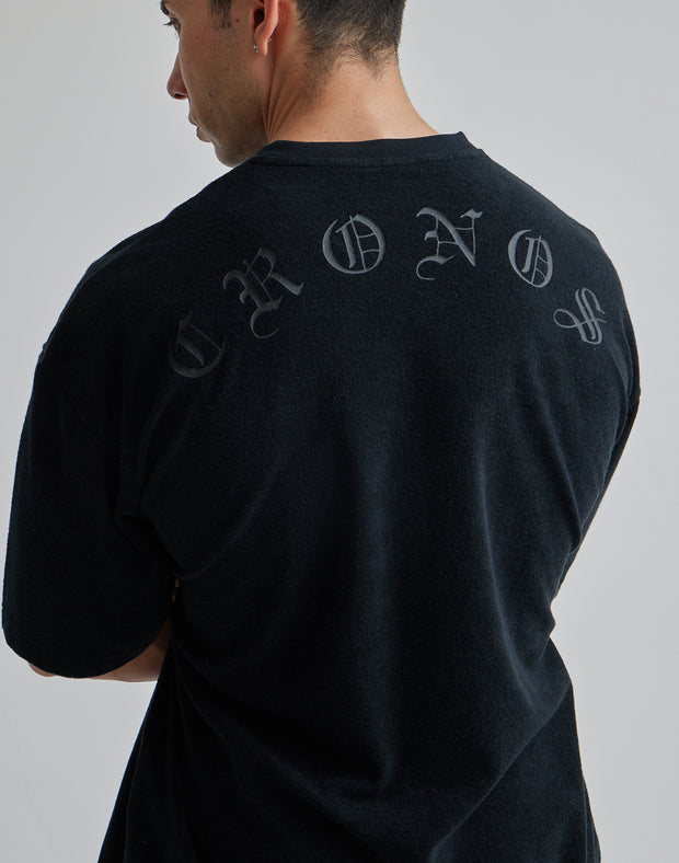 CRONOS PILE FABRIC OVERSIZE T-SHIRTS【T.GRAY】