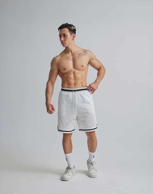 CRONOS BASKET SHORTS【WHITE】