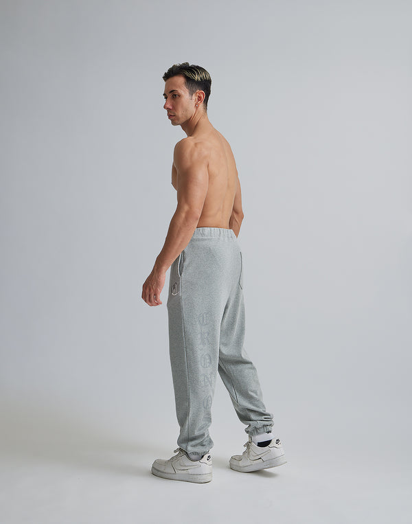 CRONOS BLACK LETTER LOGO SWEAT LONGPANTS【GRAY】