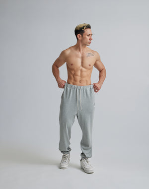 CRONOS BLACK LETTER LOGO SWEAT LONGPANTS【GRAY】