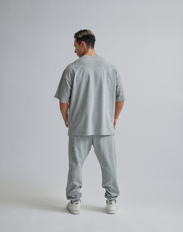 CRONOS BLACK LETTER LOGO SWEAT LONGPANTS【GRAY】