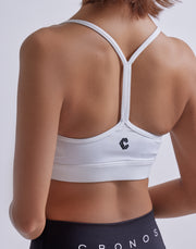 CRONOS WOMEN STRAP BRA【WHITE】