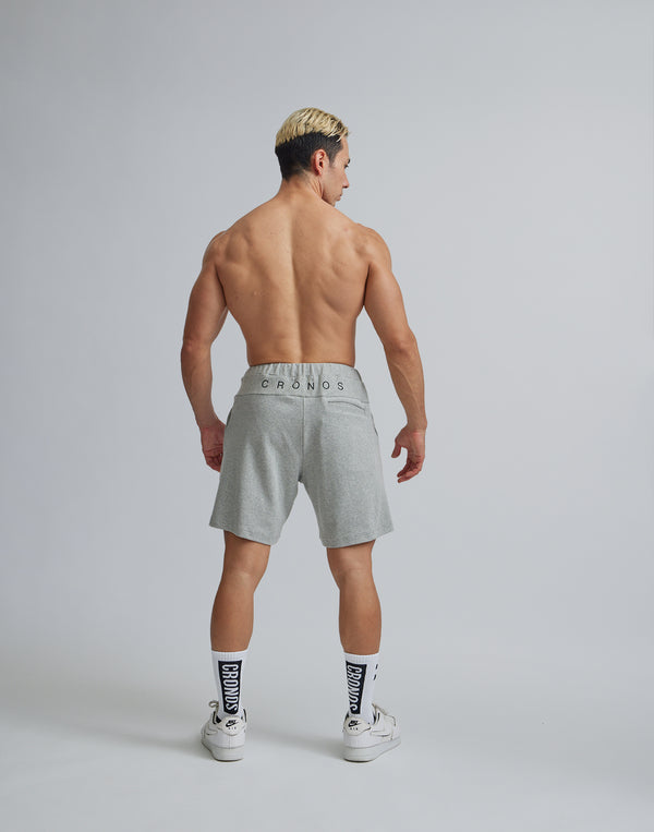 CRONOS ZIPLOGO HALF PANTS [GRAY]