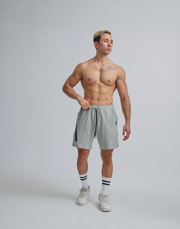 CRONOS ZIPLOGO HALF PANTS [GRAY]