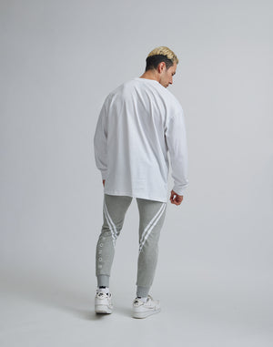 CRONOS 2LINE 小牛皮標誌長褲