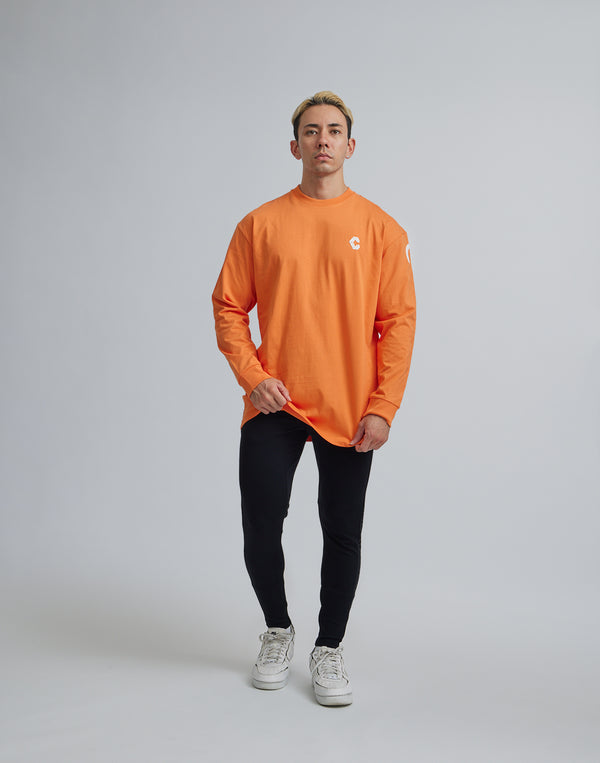 CRONOS ARM LOGO LONGSLEEVE【ORANGE】