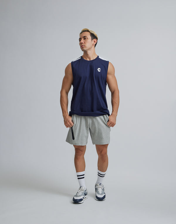 CRONOS ZIPLOGO HALF PANTS [GRAY]