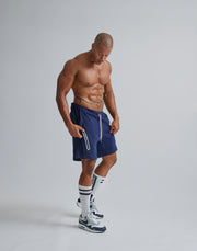 CRONOS ZIPLOGO HALF PANTS【NAVY】