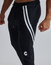 CRONOS 2LINE CALF LOGO LONGPANTS【BLACK】