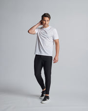 CRONOS BLACK SUPIMA COTTON LOGO T-SHIRTS【WHITE】
