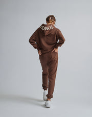 CRONOS WOMEN THICK CORD HOODIE【BROWN】