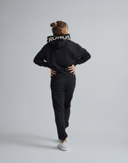 CRONOS WOMEN THICK CORD HOODIE【BLACK】