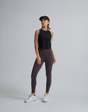 CRONOS WOMEN BACK OPEN TANK TOP【BLACK】