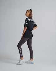 CRONOS WOMEN MOCK NECK T-SHIRTS【BLACK】