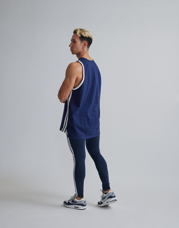 CRONOS 2LINE TANKTOP【NAVY】