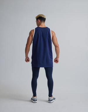 CRONOS 2LINE TANKTOP【NAVY】