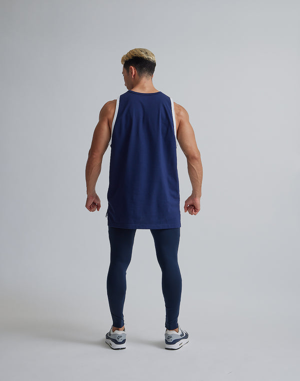 CRONOS 2LINE TANKTOP【NAVY】