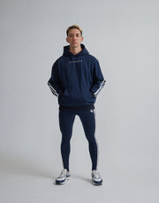CRONOS 2LINE HOODIE【NAVY】