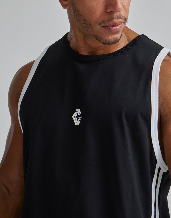 CRONOS 2LINE TANKTOP【NAVY】