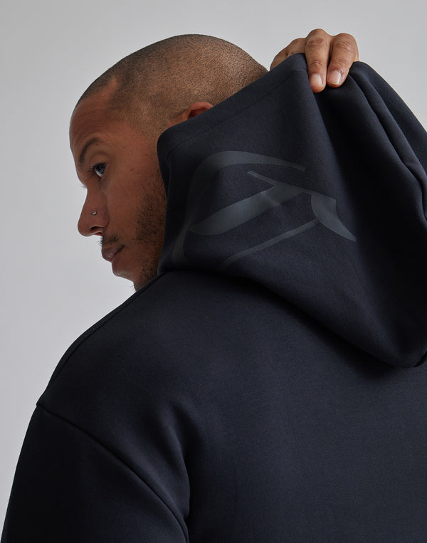 CRONOS BLACK LETTER LOGO HOODIE【BEIGE】