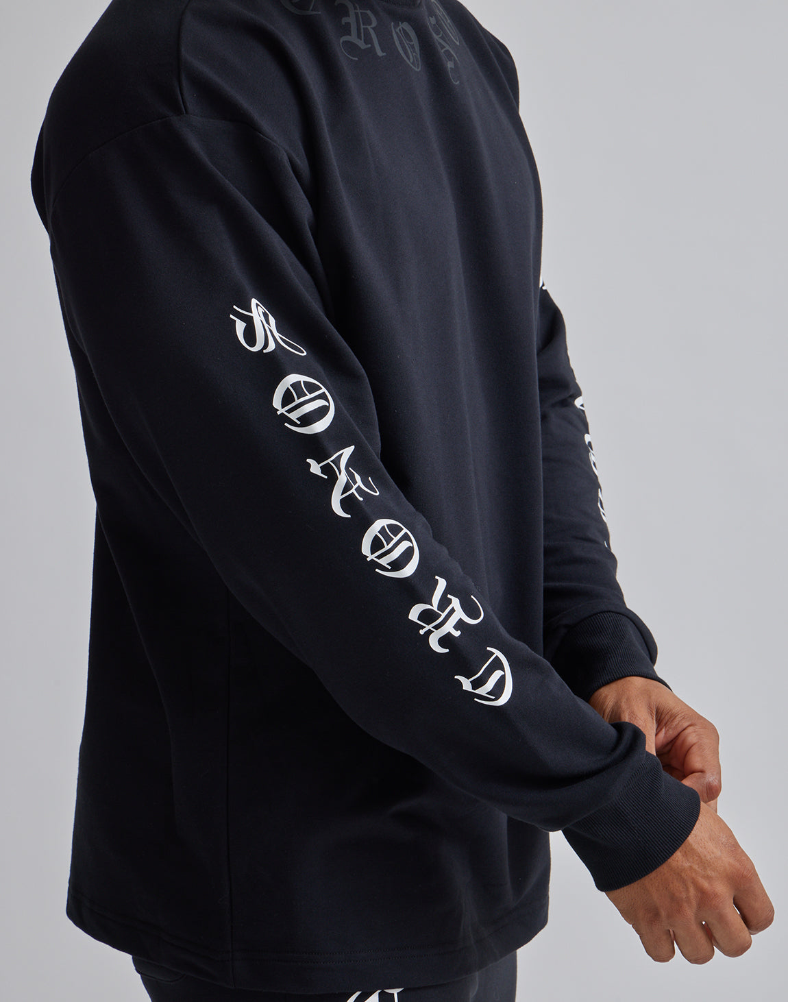 CRONOS BLACK LETTER LONGSLEEVE [BEIGE] – クロノス CRONOS