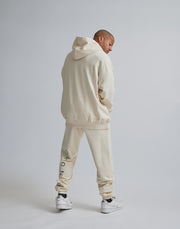 CRONOS CALF LOGO SWEAT LONGPANTS【CREAM】