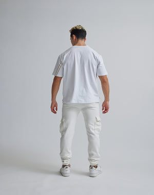 CRONOS×IRAL SWEAT CARGO PANTS【WHITE】【UNISEX ITEM】