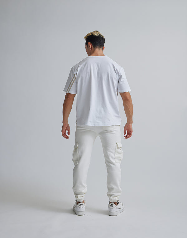 CRONOS×IRAL SWEAT CARGO PANTS【WHITE】【UNISEX ITEM】